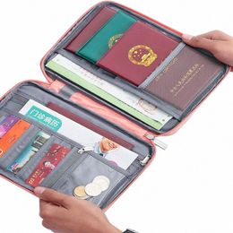 Hot Travel Wallet Family Passport Holder Creative Imperproof Document Case Organizer Accoux de voyage Document Sac Holder K14R #