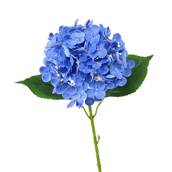 Hortensia artificiel en Latex à longue tige, tendance tendance, décoration à une branche, pour la maison, un mariage, une fête dans le jardin, un bureau