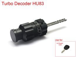 Hot TURBO DECODER OEM HU83 V.2 voor Peugeot, Peugeot HU83, autodeur open tool, lock pick tool