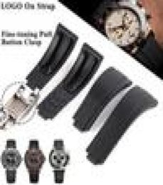Bracelet des bandes de montre chaude pour sous-marin Fine-tuning bouton bouton fermoir accessoires de montre en silicone 9132066