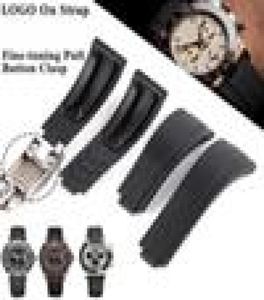 Hot Watch-banden Bracelet voor onderzeeër Fine-afstemmende trek knop Clasp Strap Watch Accessoires Siliconen Rubberen band9132066