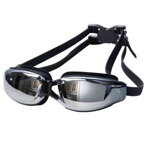 Gafas de baño antiniebla impermeables calientes Gafas de agua de buceo Gafas Gafas de natación ajustables Hombres G220422