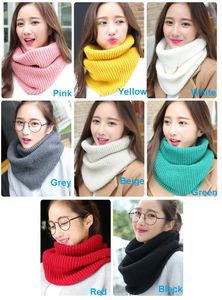 Hot Groothandel Gebreide Sjaal Snoods Kerchief Sjaals Dames Dames Top Mode Infinity Scarf Muffler Bandanna Wrap Sjaals Gratis Verzending