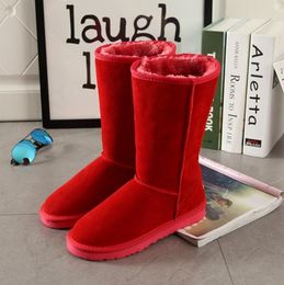 Hot Winter 2022 Hoogwaardige dames klassieke Tall Boot Dames Boot Snow Boot Winter Boots Leather Boots Us Us Size 5--13