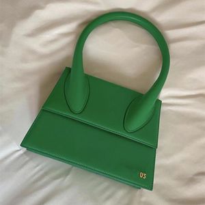 Sacs à main pour femmes chauds Sacs à main en peau de mouton en métal doré à rabat en lin mélangé Sac de messager Le Moye Sacs à main de luxe de luxe France Ins Top poignée fermoir vert mini