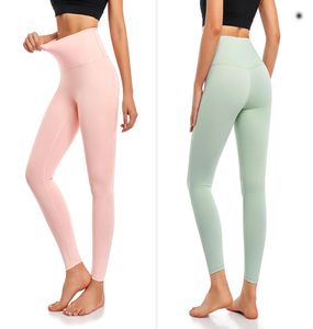 Femmes chaudes Yoga pantalon non défini taille haute sport soulevant les hanches vêtements de sport Leggings élastiques collants de Fitness intérieur extérieur course à séchage rapide A24323203