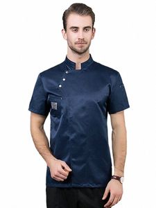 Hotel Chef Uniforme Camisa de cocina Servicio de comida Restaurante Cocinero Abrigo Cocina Ropa Chaqueta Panadería Café Camarero Ropa Top C0x2 #