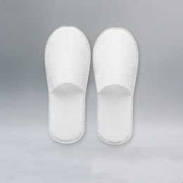 Pantoufles jetables d'hôtel blanches antidérapantes, chaussures adaptées au sol intérieur du SPA pour adultes