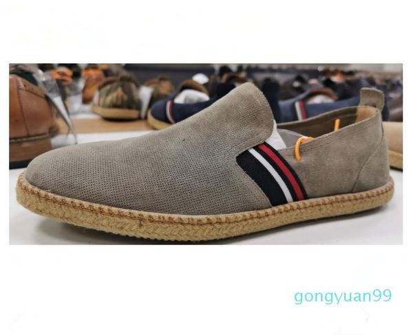 Las zapatillas de sandalia más populares para hombre, zapatos de viaje para conductor, cuerda de borde completo, suela antideslizante de goma resistente al desgaste, comodidad de alta gama