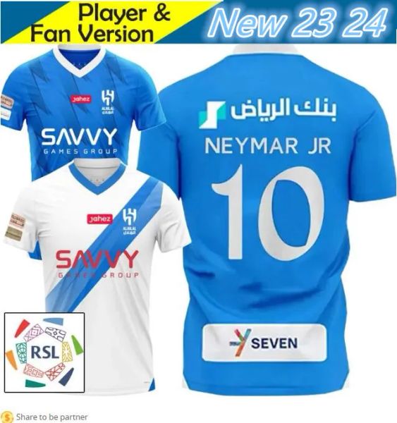 Hotsale 23 24 Al-Hilal Saudi Soccer Jerseys NEYMAR JR 2023 2024 Camiseta de fútbol Hogar lejos MALCOM NEVES SERGEJ VIETTO KOULIBALY LGHALO KANNO top Camisetas Futbol