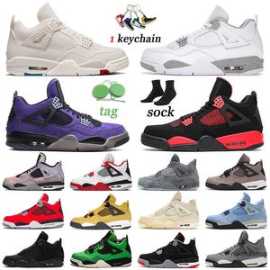 Hotsale 4 4S Basketball Shoes Designer Jumpman Sneakers Sports Trainers Canvas Zen Master White Oreo Fire Red Thunder University Blue Black Jordens Jordon