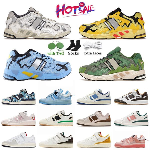 Chaussures décontractées HOTSALE BAD BUNNY MEN Classic Men Walk Forum Low X Women Grey Jogging Black Yellow Blanc Blue Trainers Sports Green Sneakers Designer Chaussures Orange Taille 36-45