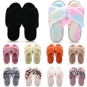 Hotsale Zapatillas de interior clásicas de invierno para mujer Diapositivas de piel de nieve Casa para niñas al aire libre Señoras Zapatillas peludas Plataformas planas Zapatos cómodos y suaves Zapatillas de deporte 36-41