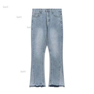 Hotsale Designer Galleryse Depts Jeans Hommes Femmes Jean Broderie Quilting Déchiré Tendance Marque Vintage Pantalon Hommes Pli Slim Maigre A3