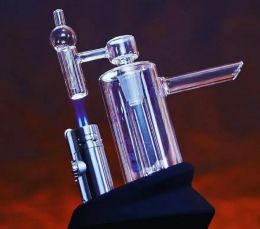 Hotsale Glazen Bong Roken Kit Waterpijpen waterpijp Dab Rig rig in een met Quartz Banger Carb Cap accessoires set voor Wax Concentraat Dabbing