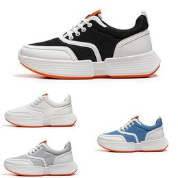 Zapatillas clásicas para correr para hombre, zapatillas deportivas de malla con cordones transpirables en azul, gris y negro, talla 39-44