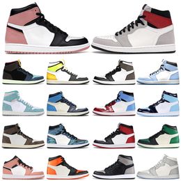 Hotsale mannen Dames Basketbal Schoenen 1s Donkere Mocha University Blue Volt Gold High Tokyo Bio Hack Twist Rook Gray Trainers Sport Sneakers