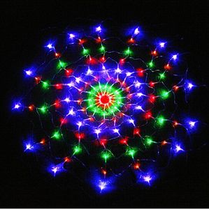 Waterdichte RGB Spider LED Net String 1.2m 120 LED Kleurrijke Licht Kerstfeest Bruiloft LED Gordijn String Lights Gadern Gazon Lamp