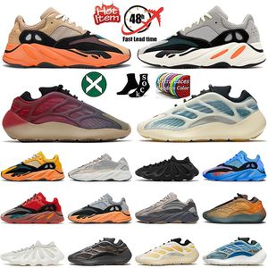 Adidas Yezzy Yeezies Kanyes West Boost 700 v2 chaussures de course hommes femmes baskets Hi-Res Red Blue Cream v3 Azael Alvah Vanta Fade Carbon baskets de sport