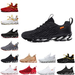 Hotsale Non-Brand Hommes Femmes Chaussures de course Blade Slip sur Noir Blanc Tout Rouge Gris Orange Or Terracotta Warriors Baskets Sports de plein air Taille 39-46