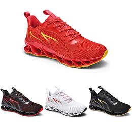 Hotsale niet-merk loopschoenen voor mannen vuur rood zwart goud gefokt mes mode casual heren trainers outdoor sport sneakers
