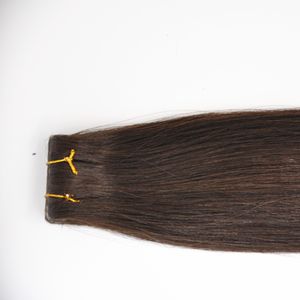 Hotsale populaire groothandel Russische Europese Remy Tape Hair Extensions 2,5 gram pc 60 stuks veel natuurlijke dikte zwarte kleur 1 # blonde kleur