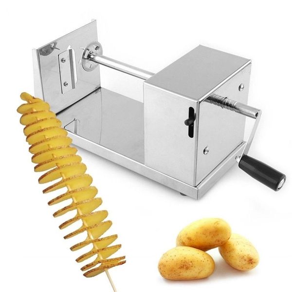 Hotsale tornade machine de coupe de pommes de terre machine de découpe en spirale puces machine Cuisine Accessoires Cuisine Outils Chopper Pommes De Terre Chip 210406