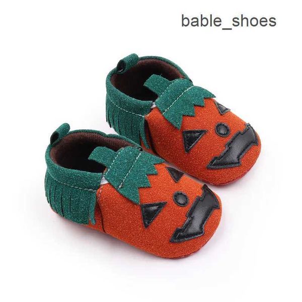 Hotsell zapatos de bebé de calabaza de Halloween zapatos de niña zapatos de cuna de fondo suave zapatillas de deporte de primavera y otoño primer caminante para recién nacidos 0-18M