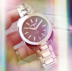 Les hommes les plus chauds Top Mode montres à quartz 316L fine ceinture en acier montres-bracelets horloge table boîte cadeaux