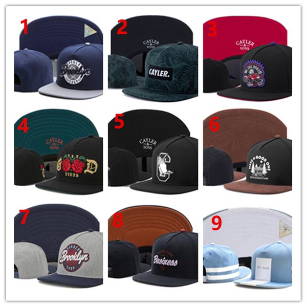 Les plus chaudes plus de couleurs de cayler et fils casquettes snapback casquette hip hop chapeaux de baseball pour hommes femmes os snapbacks chapeau os gorrasfyoo H12