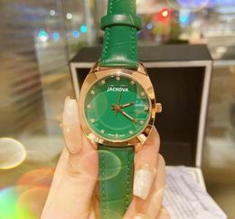 La montre à quartz pour femme la plus populaire de la mode populaire 33 mm en cuir véritable Cystal montres pour dames super belle fine petits amoureux tendance étudiant Vintage horloge montre-bracelet cadeaux