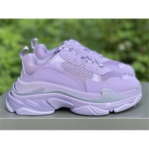 les plus chaudes triple s hommes femmes chaussures de créateurs baskets à plateforme 17FW paris rose violet gris bordeaux hommes femmes baskets chaussure de sport avec boîte d'origine taille 36-45