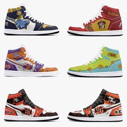 hotting mannen diy vrouwen Aangepast patroon basketbalschoenen Vreemd patroon buitensporten trainers sneakers 36-48