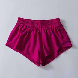 Hotty Hot Low-Rise Lined Short 2,5 "Lichtgewicht Mesh Running Yoga Ingebouwde voering Shorts Zipper Pocket Reflective Detail Athletic Shorts