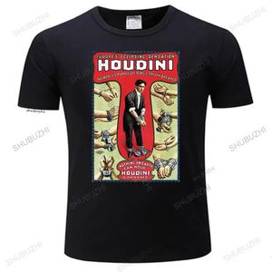 Houdini Piffire Imprimé Tshirt Magicien Magicien Tailles de coton S5xl T-shirt à impression drôle décontractée S5xl plus grande taille 240409