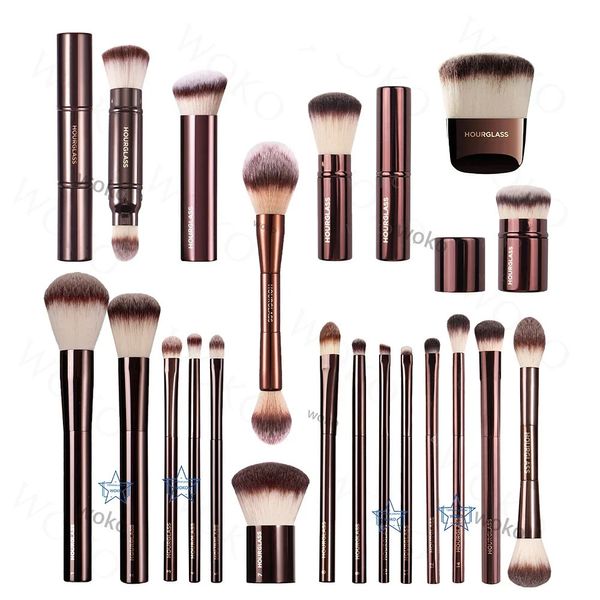 sablier 322pc poudre fond de teint pinceau de maquillage ensemble Kabuki Contour crème Blush bronzant maquillage fard à paupières Eyeliner pinceau de tache 240124