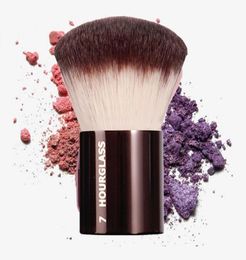 Sablier 7 Finishing Brush visage maquillage en poudre teint kabuki pinceau ultra soft synthétique fibre aluminium métal bronzer cosm2843327 fibre