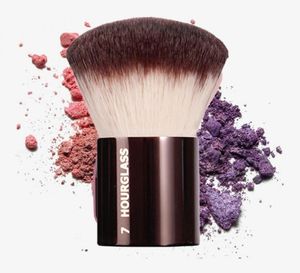 Zandloper 7 afwerking borstel gezicht poeder make -up teint kabuki borstel ultra zachte synthetische vezel aluminium metalen kast bronzer cosm9421318