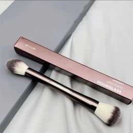 Zandloper Sfeerverlichting Bewerken Make-upborstel Boxed Double Ended multifunctionele Face Bronzer Markeerstift Blush Poeder Cosmetische Penselen ZZ