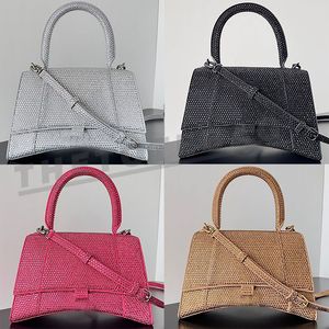 Hignestones sablier hands sac à main Luxury Mini totes dames fashion argent rose noire sac à bandoulière crossbody body diamant sac à main