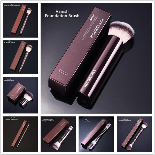 Hourglass Cosmetics Vanish Brosse de fond de teint sans couture de qualité authentique, apprêt BB crémeux, brosses Kabuki, cheveux synthétiques NO 1-102125