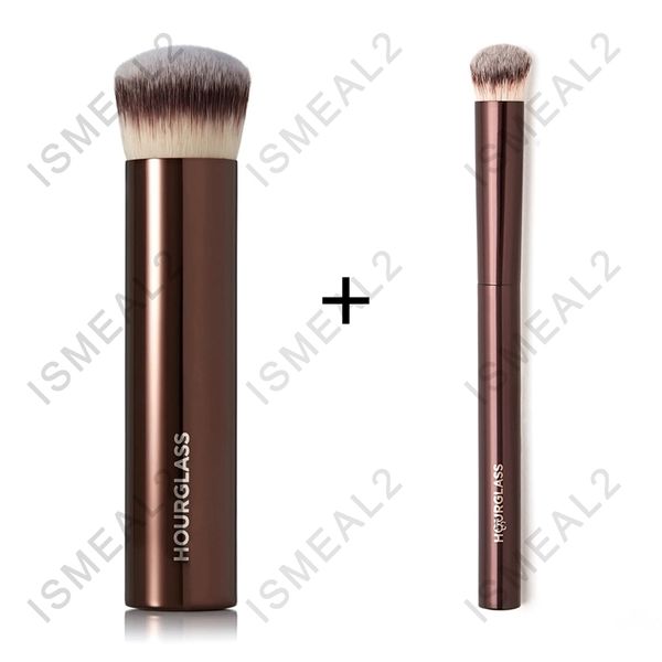 HOURGLASS Maquillage Beushes 2Pcs Set Correcteur Vanish Seamless Finish Foundation Brush Beauty Tool 220812