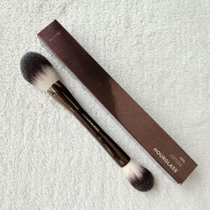 Pinceau de maquillage en poudre de voile de sablier - Surligneur de poudre à double extrémité, cosmétiques, cheveux synthétiques ultra doux, DHL