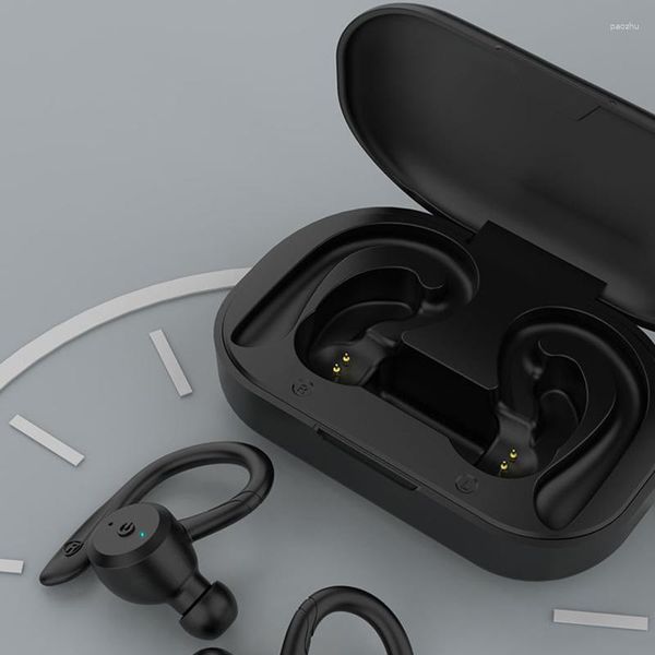 Horas de reproducción auriculares Bluetooth resistentes al agua Control de botón ruido doble estilo de uso auriculares inalámbricos deportivos estéreo