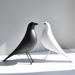 Huisvogels creatieve ontwerp kunst ornamenten hars handwerk tabel top wijnkast boekenkast decoratie 240409