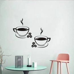 House Decal Vinyl Coffee décor mural autocollants de cuisine tasse de nom de maison autocollants pour dortoir mural décor pour les filles à l'université