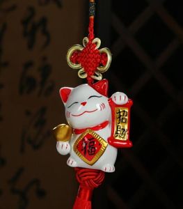 Huisdecoratie Crafts Lucky Cat Car Accessories Factory Direct verkopen Keramisch bot China Highgrade Crystal Seat Car Accessorie68363019