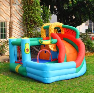 House Of Bounce Cavy Slide Kids Château gonflable Château de saut Trampoline pour le jeu intérieur en plein air avec des fruits de la pastèque de pastèque