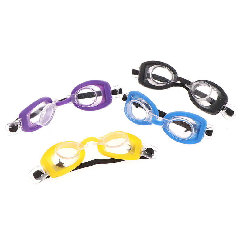 Maison Plastique Sports Style 1/6 Doll Swimming Ggggles Toy Accessories Black Cadre Lunets Miniature Plongée lunettes