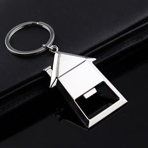 Huisvormige flesopener Keychain Personaliseerde Huwelijksgeschenken Souvenirs Verjaardag Kerstmis voor gasten Groothandel RRA35